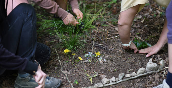 Le landart permet d’exprimer sa créativité en pleine nature.