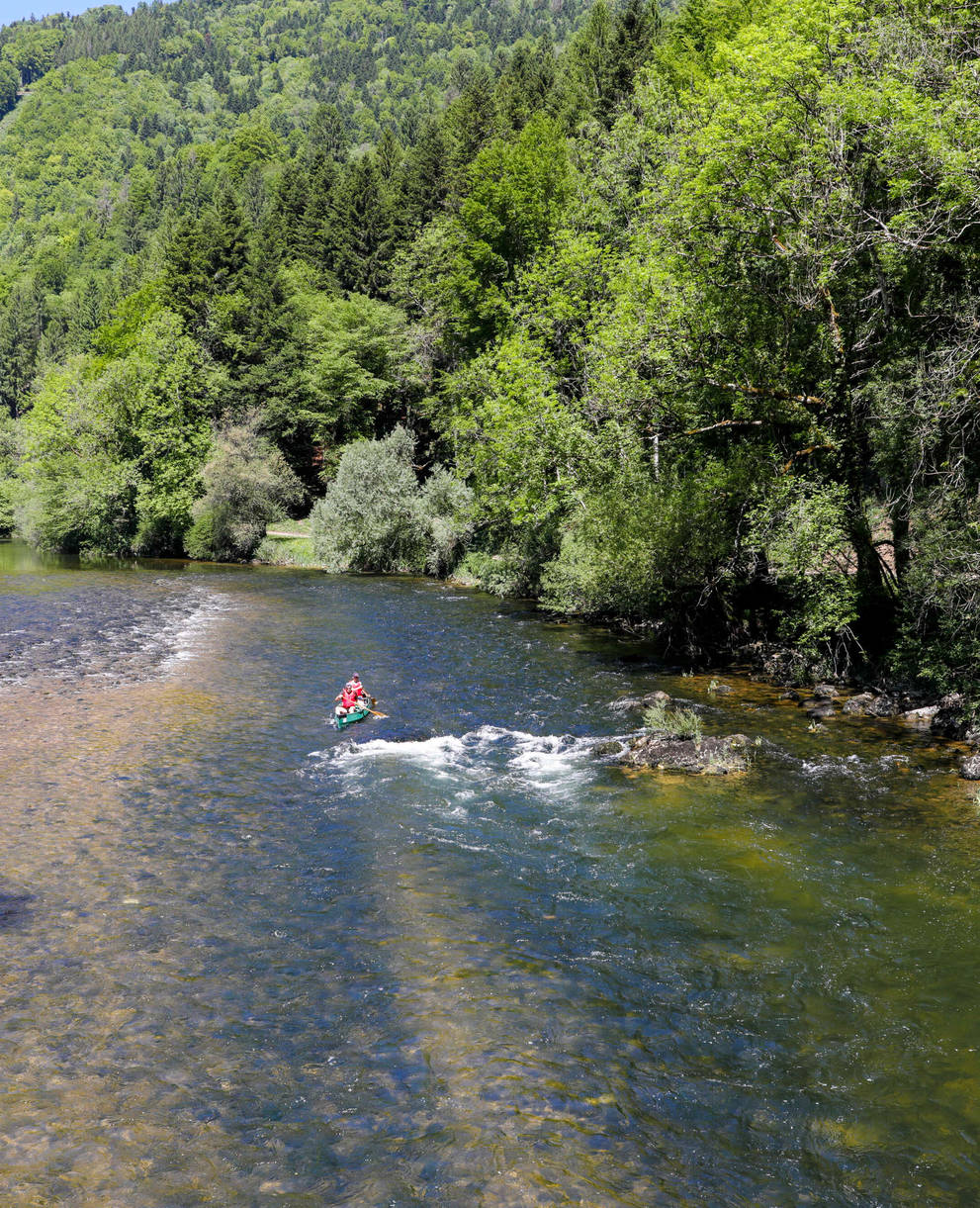 Freizeitaktivität auf dem Fluss