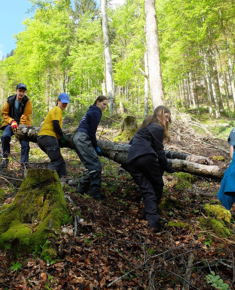 Öktopia 2024 Jugendliche im Einsatz für die Natur. © Florian Jermann